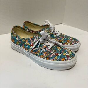 Vans Authentic Floral Mushroom Print Shoes